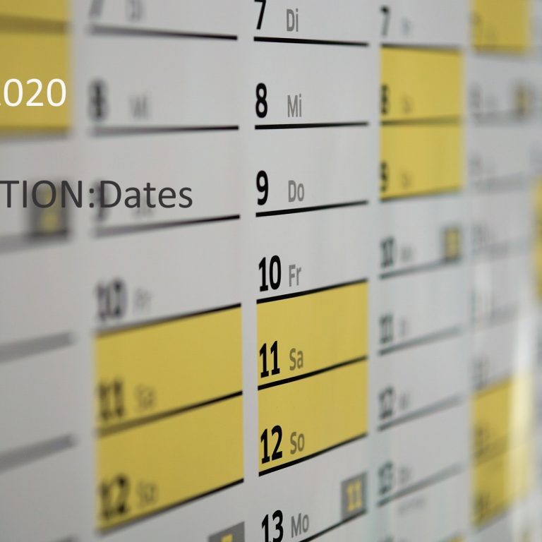 EXHIBITION:Dates 2020